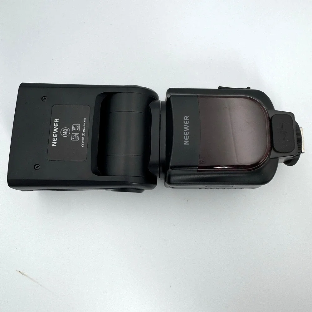 Digital Camera Speedlight External Flash LCD Hot Shoe w/ Case Parts Repair